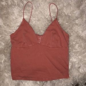 Crop top in blush pink